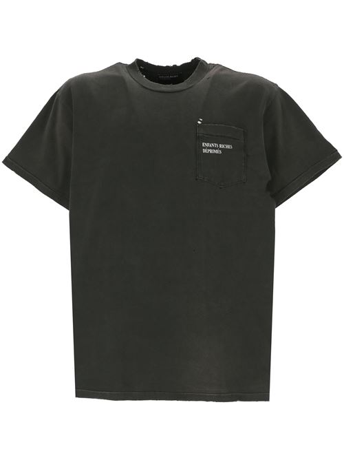 Logo pocket t-shirt Enfants Riches Deprimes | 010742SUN FADED BLACK